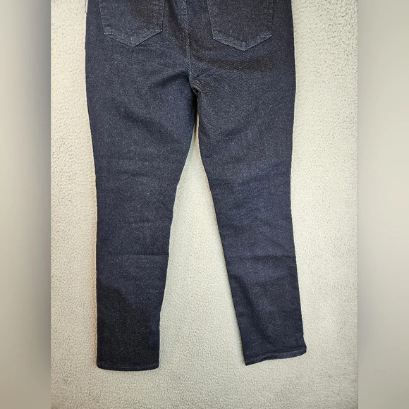 NYDJ Womens Sheri Slim Dark Blue with White Specks Denim Jeans sz 10 - Picture 9 of 11